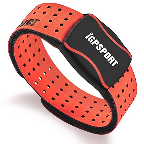 iGPSPORT HR60 (Versión Española) - Monitor de Frecuencia Cardiaca Foto-Eléctrico, Batería Litio Recargable, Bluetooth y Ant, Ciclismo,Running,Gimnasia,aeróbica. Resistencia IPX7 - Naranja