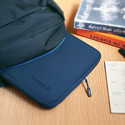 Inateck Funda para Ordenadores Portátiles Blanda Bolso de la Cubierta para Laptops el 14'' y 15'', MacBook 2016-2019 Pro 15'' /DELL/Thinkpad/Acer/ASUS, Bolsa de Neopreno Repelente de Agua - Azul