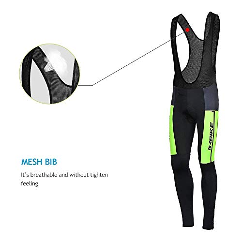 INBIKE Maillot Ciclismo Invierno Hombre 3D Acolchado Gel Ropa Térmica Ciclismo Camiseta Bicicleta+Culote Ciclismo(M)