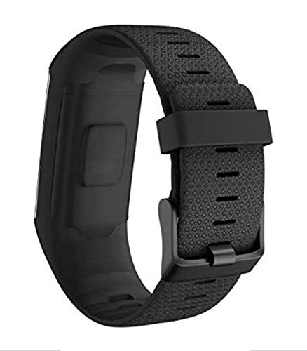 INF Correa para la muñeca Polar A360 A370, Pulsera para Reloj Deportivo Polar A360 A370, diseño de Reloj Premium, Reloj de diseño Deportivo, Correa para la muñeca A360 A370 - Negro