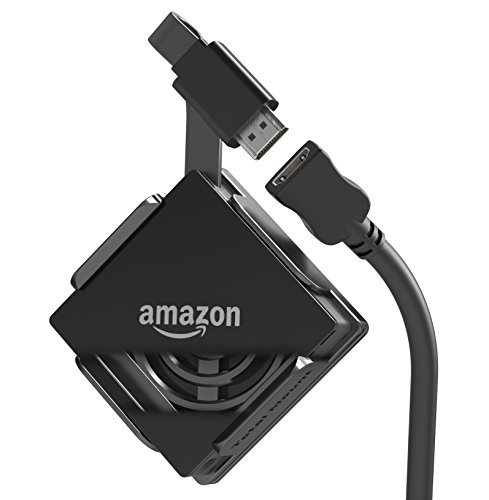 Innovelis totalmount Soporte para Amazon Fire TV con 4 K Ultra HD | con Inteligente térmica Gestión y HDMI Cable de extensión de 0,6 m, 3 Posibilidades de fijación, Negro