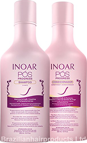 Inoar Duo POS Progreso champú y acondicionador Kit, 250 ml