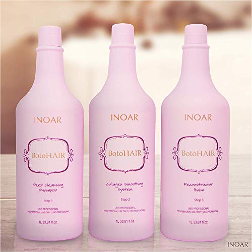 INOAR Tratamiento de alisamiento Brazilero Boto Hair 3 litros