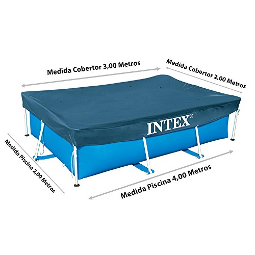 Intex 28038 - Cobertor piscina rectangular Prisma/small frame 300 x 200 cm