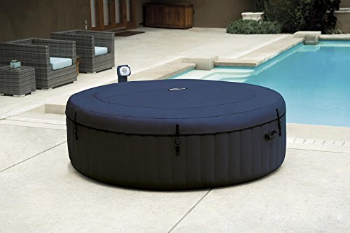 Intex Purespa SPA de Masaje de Burbujas, Jacuzzi Inflable para 6 Personas con Luces LED