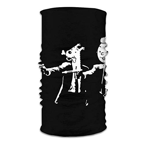 IOPLK Ropa Novedad y Propósito especial Novedad Accesorios Pañuelo Bufanda Tin Tin and Snowy Pulp Fiction Variety Head Scarf Face Mask Magic Headwear Neck Gaiter Face Bandana Scarf