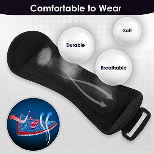 IPOW [2 PCS] Rodillera rotuliana Deportiva Suave y Transpirable, Rodillera Hombre Ajustable para Running Correr Escalada Voleibol fútbol Baloncesto, Rodillera Knee Active Plus Mujer/Hombre, Negro