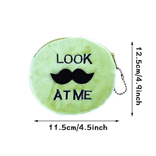 iSuperb 4pcs Mini Cartera Peluche Monedero Preciosas Pequeña Monedero Coin Purse Mujer (4 Pack Emoji Coin Purse)