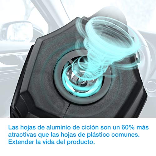 isYoung Aspirador de Coche 12V 6000PA Aspiradora de Mano Portátil Aspirador Potente con Bolsa Uso Seco y Húmedo Fácil y Ligera 120W 600ml Depósito con 2 Filtros Lavables Cepillo y 4.5M Cable