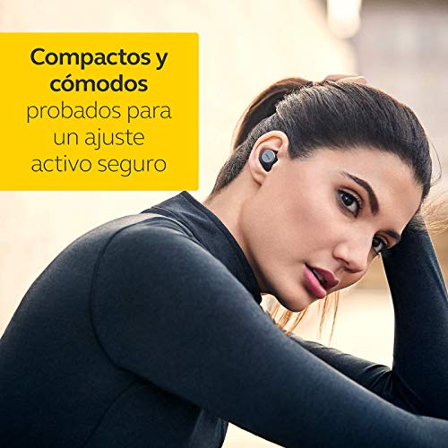 Jabra Elite Active 75t - Auriculares Deportivos Bluetooth Verdaderamente Inalámbricos, Cancelación Pasiva de Ruido, Batería de Larga Duración, Gris