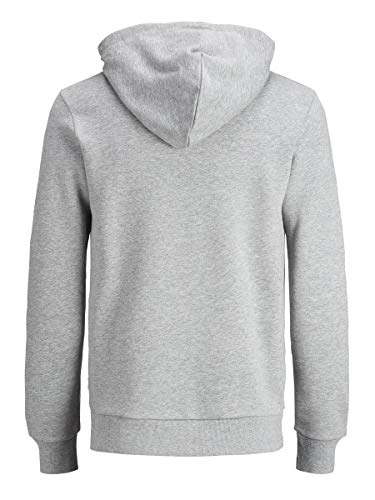 Jack & Jones Jjecorp Logo Sweat Hood Noos Capucha, Gris (Light Grey Melange Detail:reg Fit - Melange), X-Small para Hombre