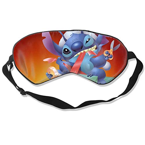 JDYU Lilo Stitch - Máscara para dormir con los ojos vendados, cubierta para los ojos, parche, máscara para almohada ultra suave, ajustable, para dormir, noche para hombres, mujeres, relajación, migra