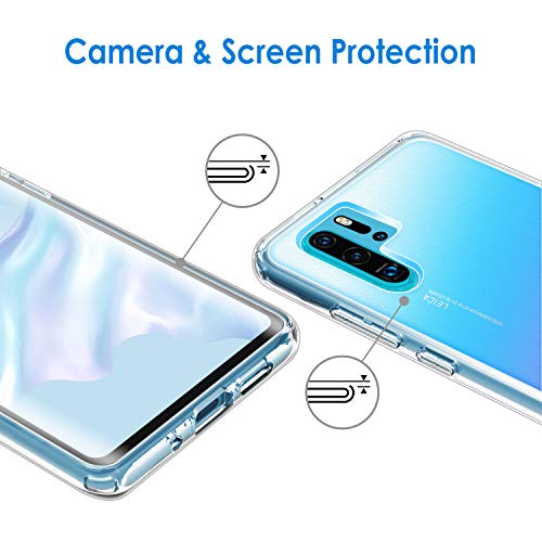 JETech Funda Compatible Huawei P30 Pro, Material de TPU Premium, Prueba de Golpes, Transparente