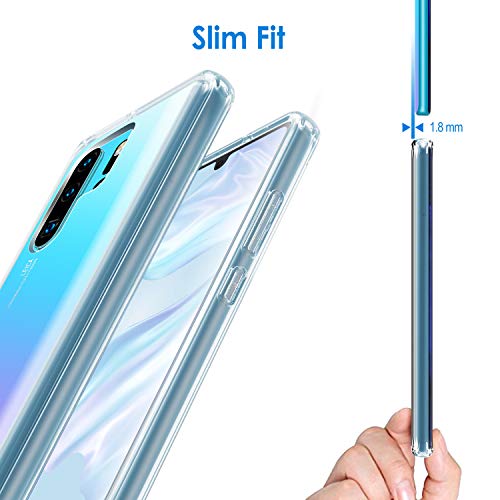 JETech Funda Compatible Huawei P30 Pro, Material de TPU Premium, Prueba de Golpes, Transparente