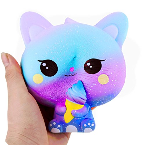 JiaMeng Juguetes de descompresión 2018,Beautiful Color Cloud Slime Squishy Putty Estrés perfumado Kids Clay Toy Squishy Slow Rising Squeeze Toys (1)