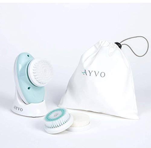 JML Ayvo - Cepillo facial eléctrico 3 en 1, exfoliante, limpiador e hidratante, limpia todos los tipos de piel