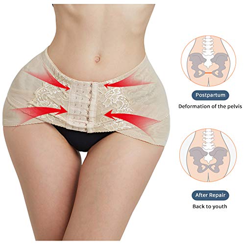 JMung Faja Cinturon Pélvico Postparto Caderas para Mujer y Maternidad, Transpirable Ajustable Cinturón Sacroilíaca para Alivio del Dolor de Articulación SI, Cadera,Apricot,XL