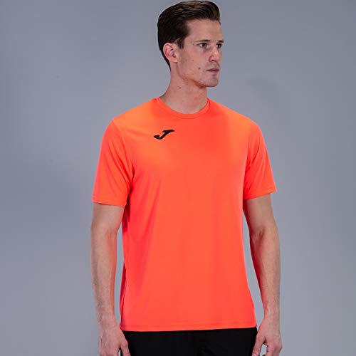 Joma - Camiseta combi coral fluor m/c para hombre, Naranja (Coral), L