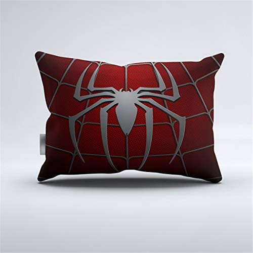 Juego de cama de araña impresa en 3D para niños Adolescentes Patrón de tela de araña Juego de funda nórdica con 1 funda de almohada Funda de edredón de microfibra rojo oscuro Individual 135 * 200 cm