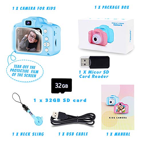 Juguetes para Niños de 3-8 Años Joy-Fun Cámara Fotos Digital 1080P Camara de Fotos para Niños Digitales Selfie Vídeo Grabar Electrónico Juguete Regalos de Cumpleanos