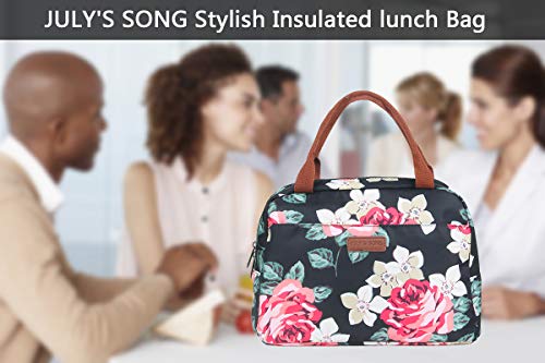 JULY'S SONG Bolsa Térmica para Llevar Comidas Almuerzo Impermeable Bolsa para Picnic Aire Libre para Familia Estudiante Escuela Alumnos