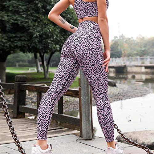 JUTOO Pantalones Mujer Ropa Deporte Ropa Deportiva Mujer Leggin Mujer Yoga Legging Morado