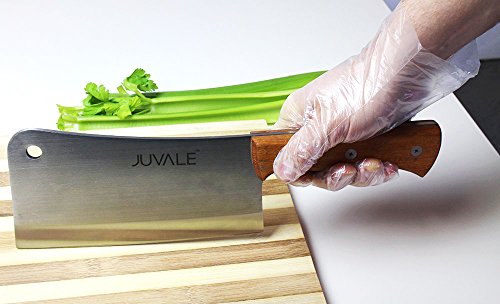 Juvale Guantes Desechables Alimentos Prep - 100 Piece Guantes de plástico Desechables para Alimentos, manipulación de Alimentos, Transparente, de un tamaño más