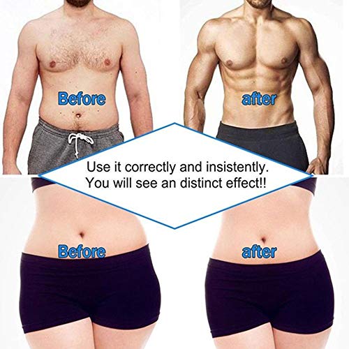 KADDGN Ccsme estimulador Muscular Entrenador Inteligente Aptitud Abdominal Formación estimulador Cuerpo Que Forma Que Adelgaza la Correa Unisex Pegatinas masajeador