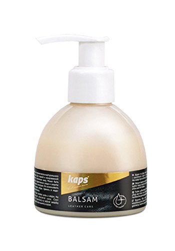 Kaps Acondicionador bálsamo de cuero de calidad para zapatos y bolsos de cuero, cuidado de la piel con cera de abeja y aceites naturales, Balsam, 5 colores (100 - neutro/transparente/incoloro)