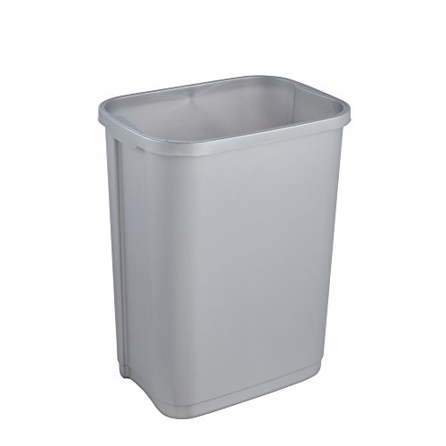 keeeper Cubo de Basura con Tapa Basculante, 10 l, Swantje, Plateado