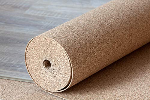 KELLER Rollo Corcho 8x0.5m Grosor 4mm, Aislante Térmico Acústico para Suelos y Paredes, Perfecto para Bricolaje y Decoración.