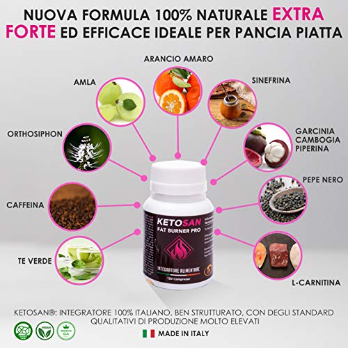 KETOSAN® Fat Burner Pro 3X1 | KIT: 120 PASTILLAS PARA ADELGAZAR + 50 TIRAS REACTIVAS PARA CETOSIS + E-BOOK E-BOOK DIETA CETOGÉNICA | quemagrasas potente para adelgazar | 100% Vegano