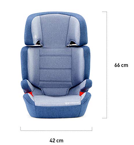 Kinderkraft Silla Coche Isofix JUNIOR FIX, Grupo 2/3, de 15 a 36 kg, Azul