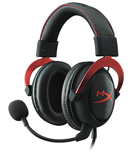 Kingston HyperX KHX-HSCP-RDRC Cloud II Gaming Headset for PC/PS4/Mac/Mobile (Refurbished), Red