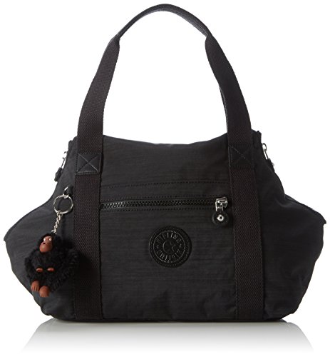 Kipling Art S, Bolso de Mano para Mujer, Negro, 44x27x18 cm