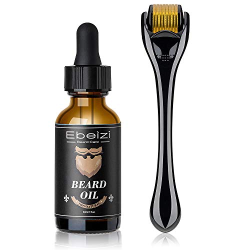 Kit de crecimiento de barba para hombre, kit de crecimiento de barba, suero activador de crecimiento de barba, rodillo de barba para hombres, rodillo de derma para hombres