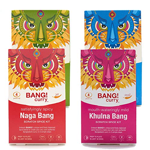 Kits Bang Curry | Crea un Auténtico Plato de Curry | Selección de Curry | Especias De Curry | Apto para Dieta Vegana y Cetogénica | + Ebook Gratuito con Nuestras Mejores Recetas