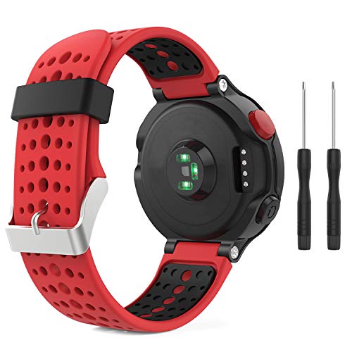 kitway Compatible con Forerunner 235 Correa de Reloj, Banda de Reemplazo Silicona Suave Sports Pulsera para Forerunner 235/220/230/620/630/735XT Smart Watch