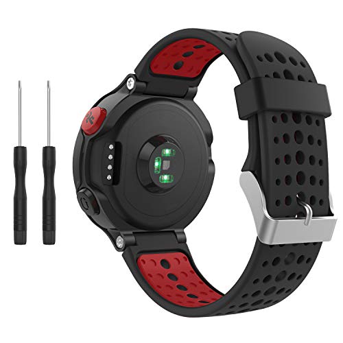 kitway Compatible con Forerunner 235 Correa de Reloj, Banda de Reemplazo Silicona Suave Sports Pulsera para Forerunner 235/220/230/620/630/735XT Smart Watch