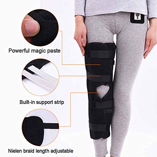 knee brace Apoyo ortesis de Rodilla Ortesis Donjoy Ajustable Estabilizador de rótula Abierto Protector de Rodilla para Hombre Mujer Corriendo Dolor de Rodilla Artritis Alivie la Carga Roscloud@