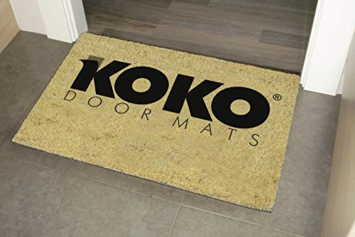 koko doormats Felpudo de Star Wars para Entrada de Casa Fuera de mi Casa Original y Divertido/Fibra Natural de Coco con Base de PVC, 40x60 cm