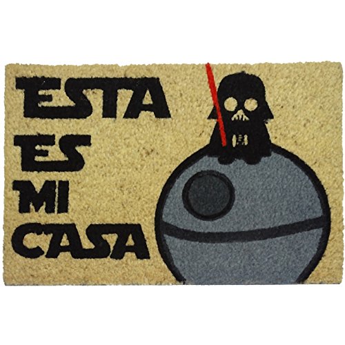 Koko Dormats Felpudo para Entrada de Casa Original, Star Wars, Fibra de Coco y PVC, 40x60cm