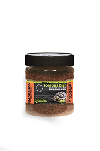 Komodo Dieta de tortuga holística completa, diente de león, 170 g tina, 1 unidad