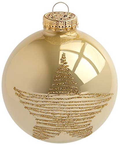 KREBS & SOHN 74759 Ball Christmas Ornament Oro 20pieza(s) Adorno navideño - Adornos navideños (Ball Christmas Ornament, Oro, 20 Pieza(s), Caja)