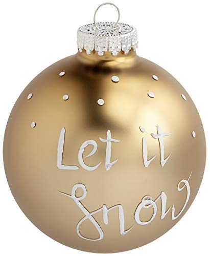 KREBS & SOHN 74762 Ball Christmas Ornament Oro 12pieza(s) Adorno navideño - Adornos navideños (Ball Christmas Ornament, Oro, 12 Pieza(s), Caja)