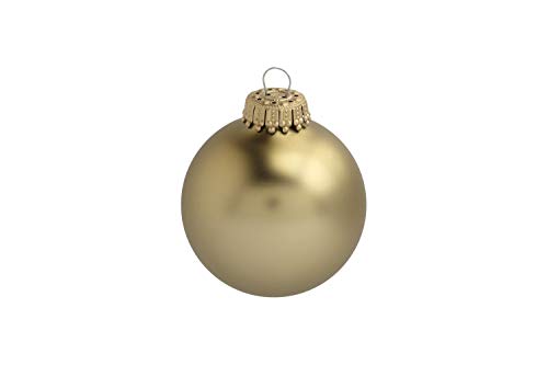 KREBS & SOHN 74762 Ball Christmas Ornament Oro 12pieza(s) Adorno navideño - Adornos navideños (Ball Christmas Ornament, Oro, 12 Pieza(s), Caja)