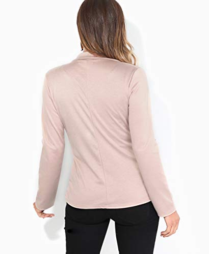 KRISP Chaqueta Mujer Vestir Casual Elegante Básica Blazer Talla Grande Traje Manga Larga Joven, (Piedra (3558), 42 EU (14 UK)), 3558-STN-14