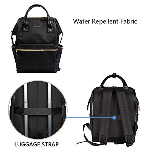 KROSER Mochila para Portátil 15.6" Mochila con Estilo Mochila Escolar Mochila Informal Bolsa para Portátil Hidrófugo Nylon Bolsa de Negocios para Viajes/Negocios/Universidad/Mujeres/Hombres