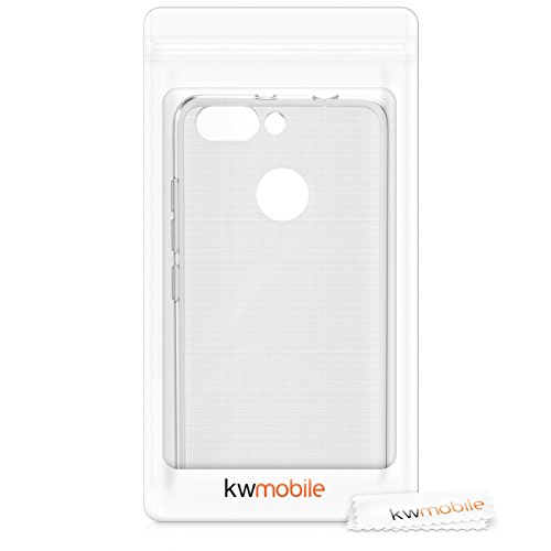 kwmobile Funda Compatible con ZTE Blade V9 Vita - Carcasa de TPU para móvil - Cover Trasero en Transparente