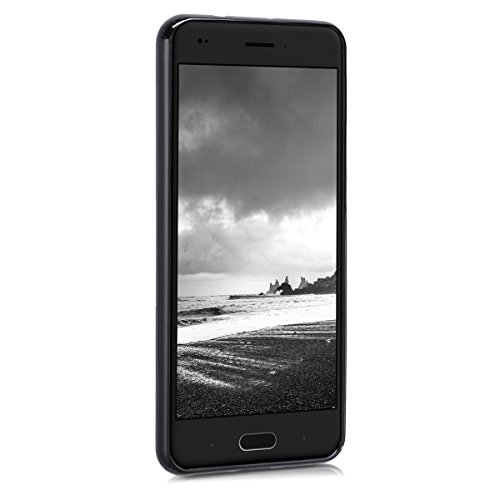 kwmobile Funda Compatible con ZTE Blade V9 Vita - Carcasa de TPU Silicona - Protector Trasero en Negro Mate